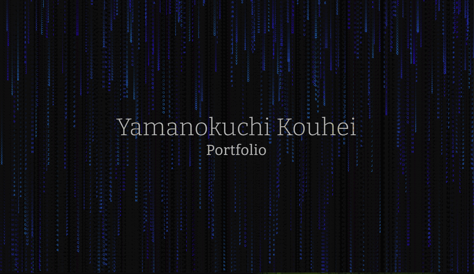Kouhei Yamanokuchi Portfolio 2023